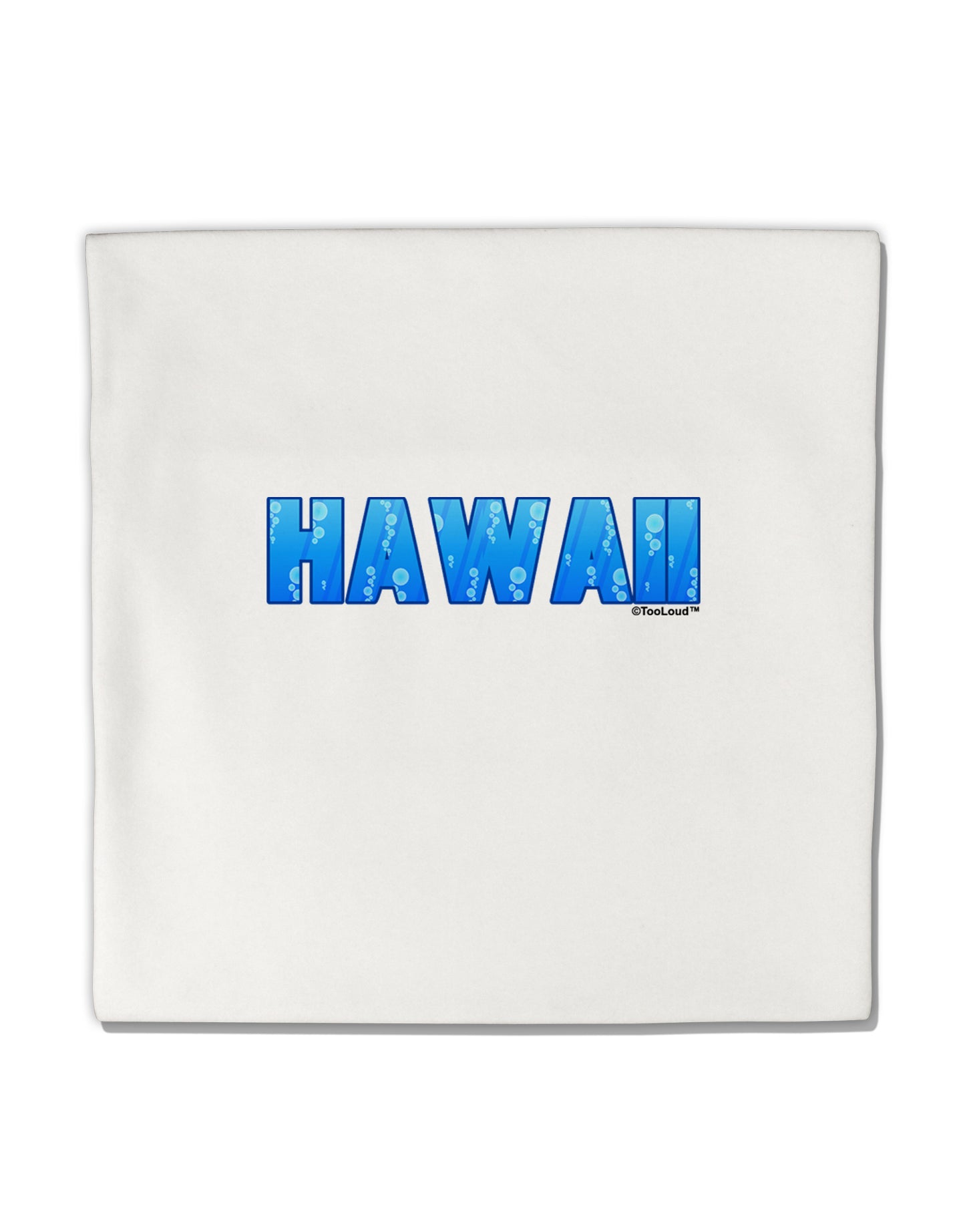 Hawaii Ocean Bubbles Micro Fleece 14"x14" Pillow Sham by TooLoud-Pillow Sham-TooLoud-White-Davson Sales