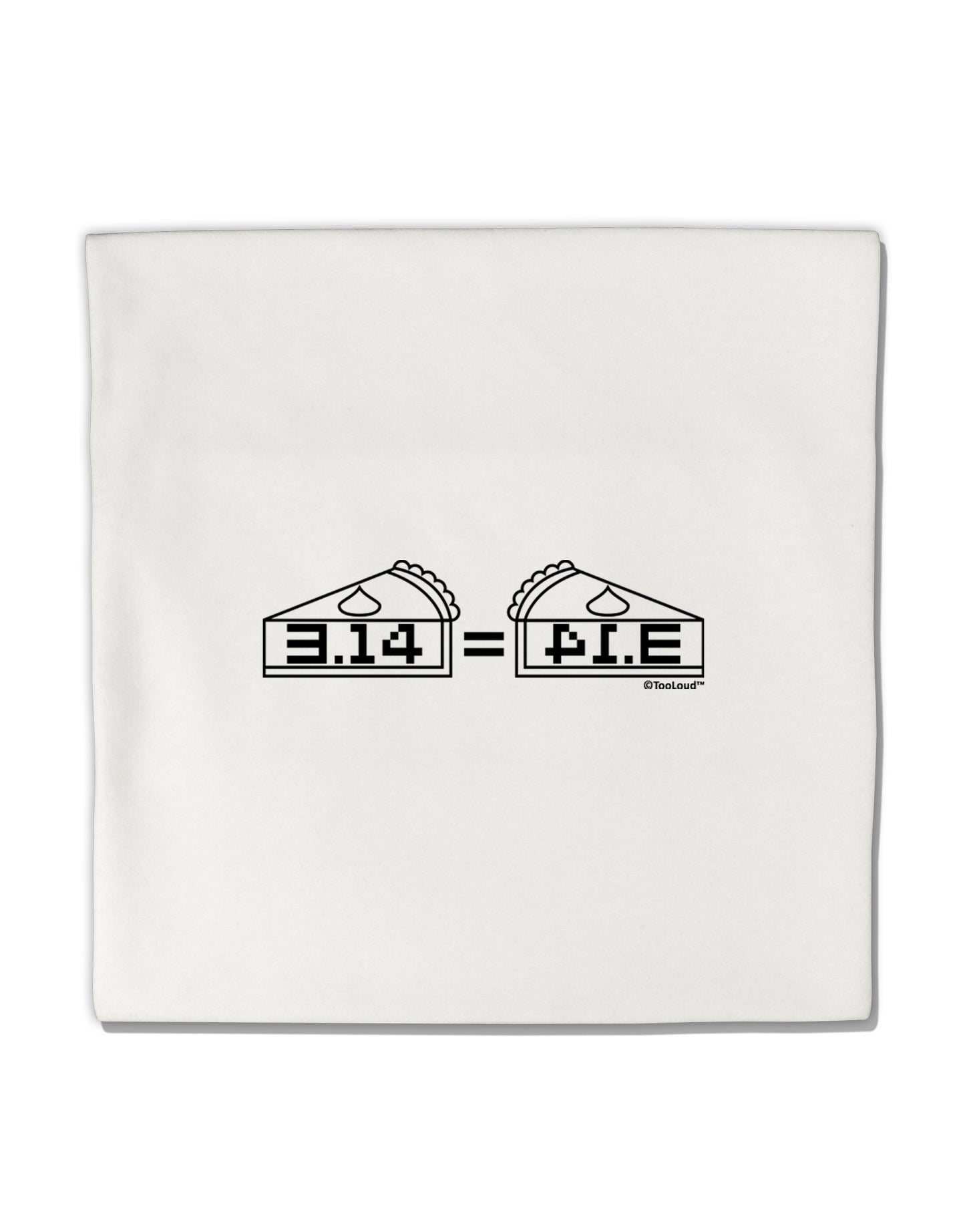 Pi Day Design - 314 Equals Pie Mirrored Pies Micro Fleece 14"x14" Pillow Sham by TooLoud-Pillow Sham-TooLoud-White-Davson Sales