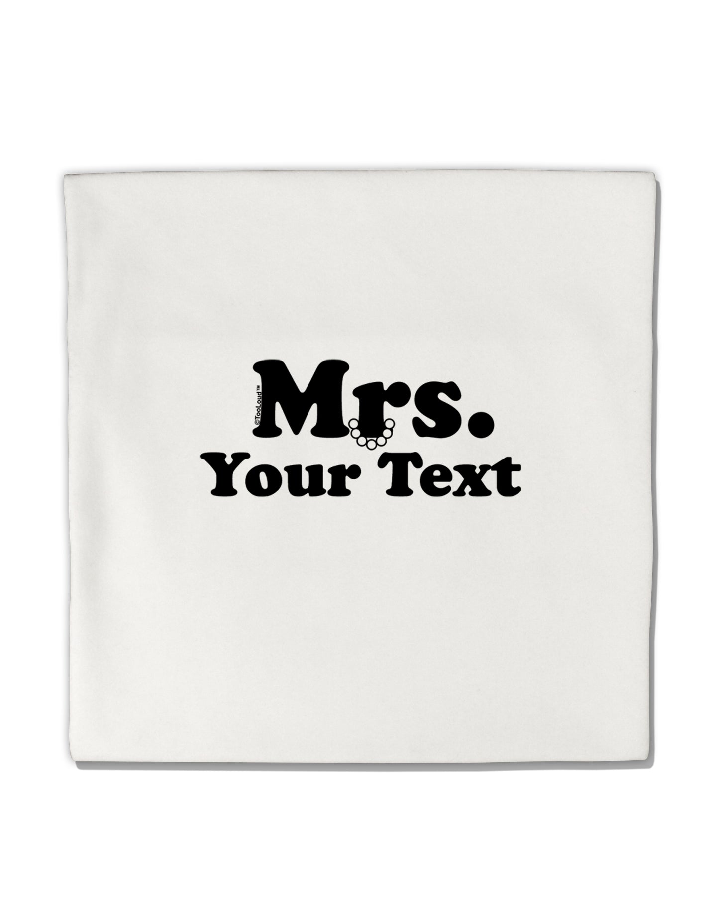 Personalized Mrs Classy Micro Fleece 14"x14" Pillow Sham by TooLoud-Pillow Sham-TooLoud-White-Davson Sales