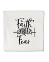 TooLoud Faith Conquers Fear Micro Fleece 14 Inch x 14 Inch Pillow Sham-ThrowPillowCovers-TooLoud-Davson Sales