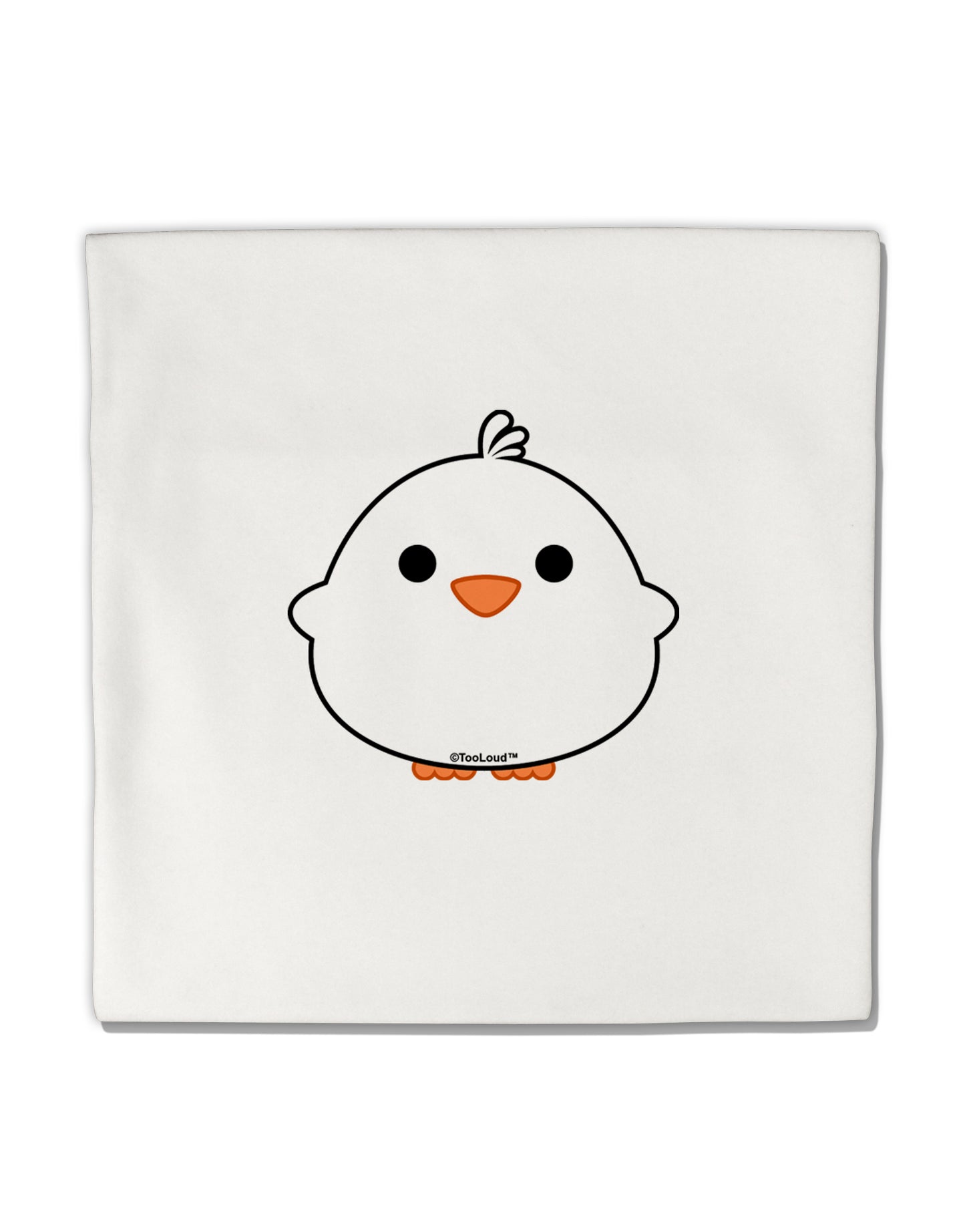 Cute Little Chick - White Micro Fleece 14"x14" Pillow Sham by TooLoud-Pillow Sham-TooLoud-White-Davson Sales