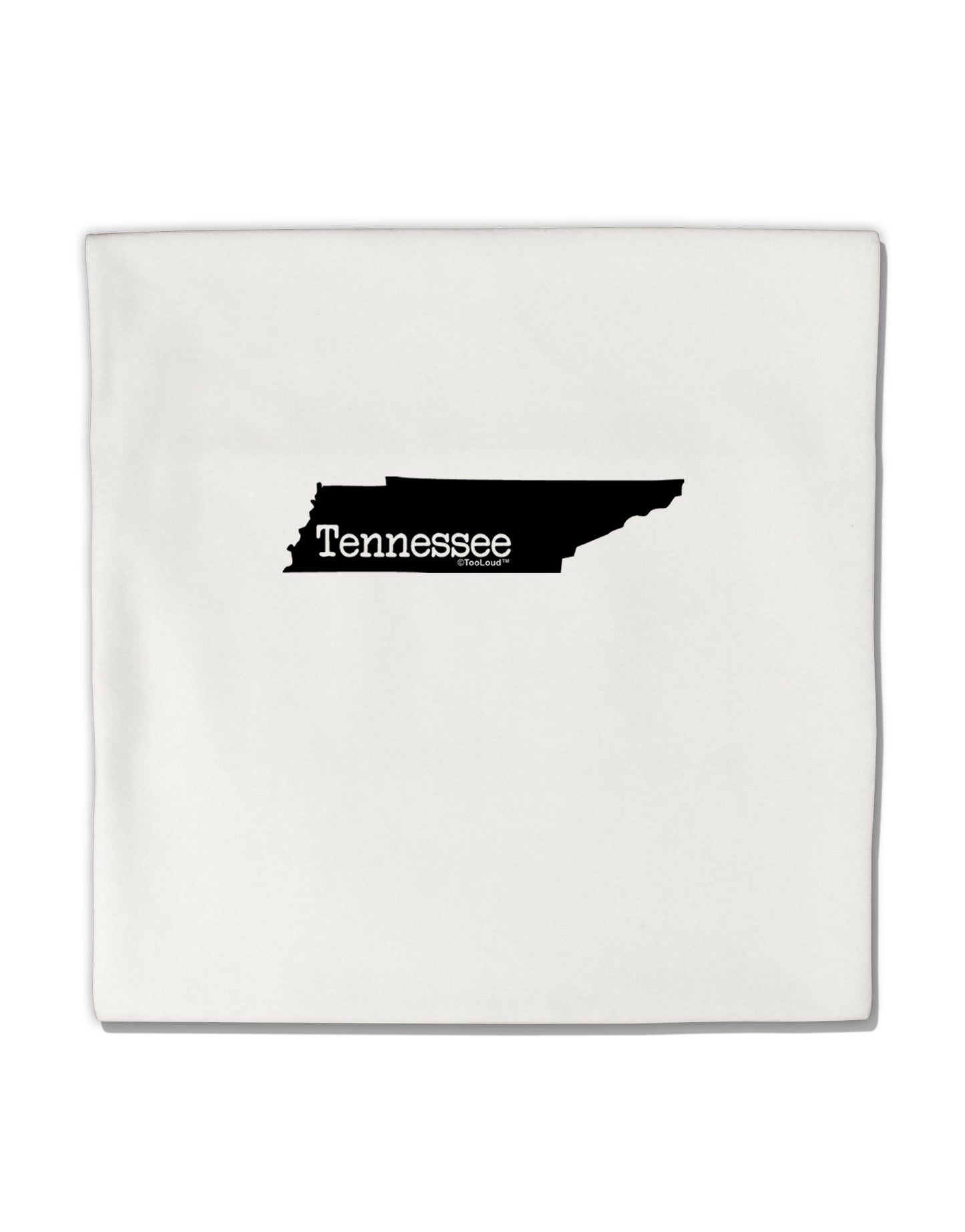 Tennessee - United States Shape Micro Fleece 14"x14" Pillow Sham by TooLoud-Pillow Sham-TooLoud-White-Davson Sales