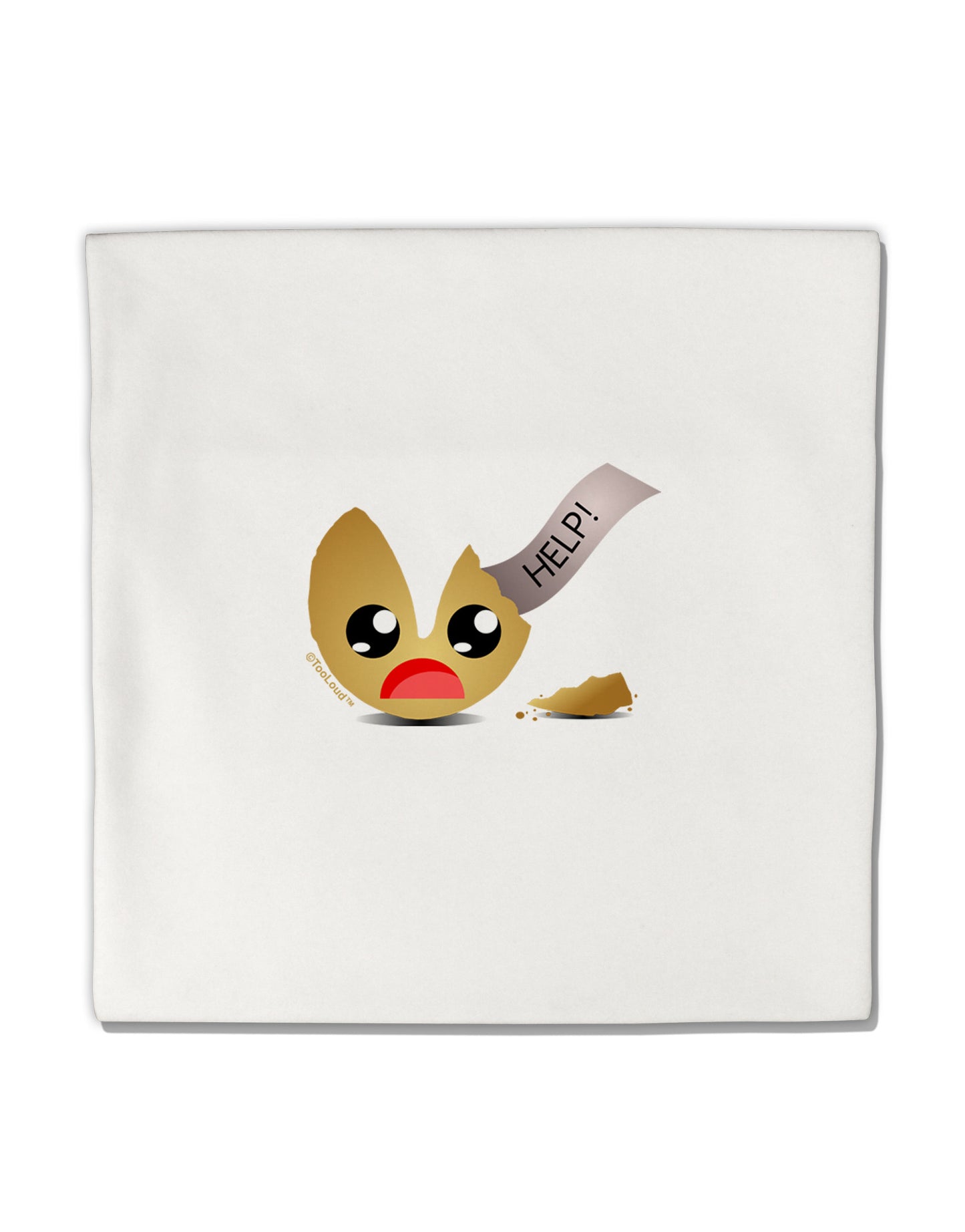 Dismembered Fortune Cookie Micro Fleece 14"x14" Pillow Sham-Pillow Sham-TooLoud-White-Davson Sales