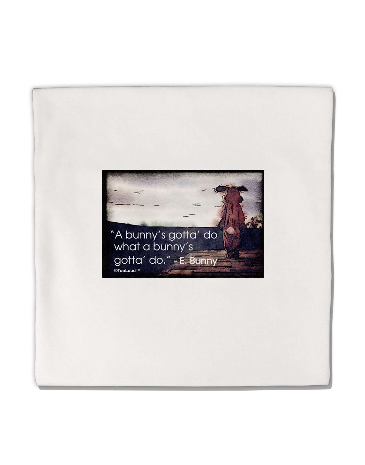 A Bunny's Gotta Do - Easter Bunny Micro Fleece 14"x14" Pillow Sham by TooLoud-Pillow Sham-TooLoud-White-Davson Sales