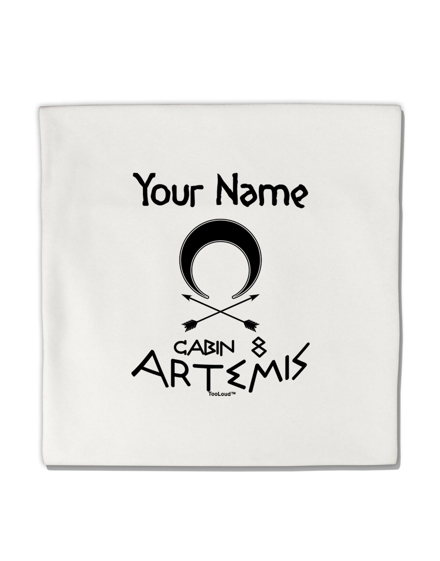 Personalized Cabin 8 Artemis Micro Fleece 14"x14" Pillow Sham by TooLoud-Pillow Sham-TooLoud-White-Davson Sales