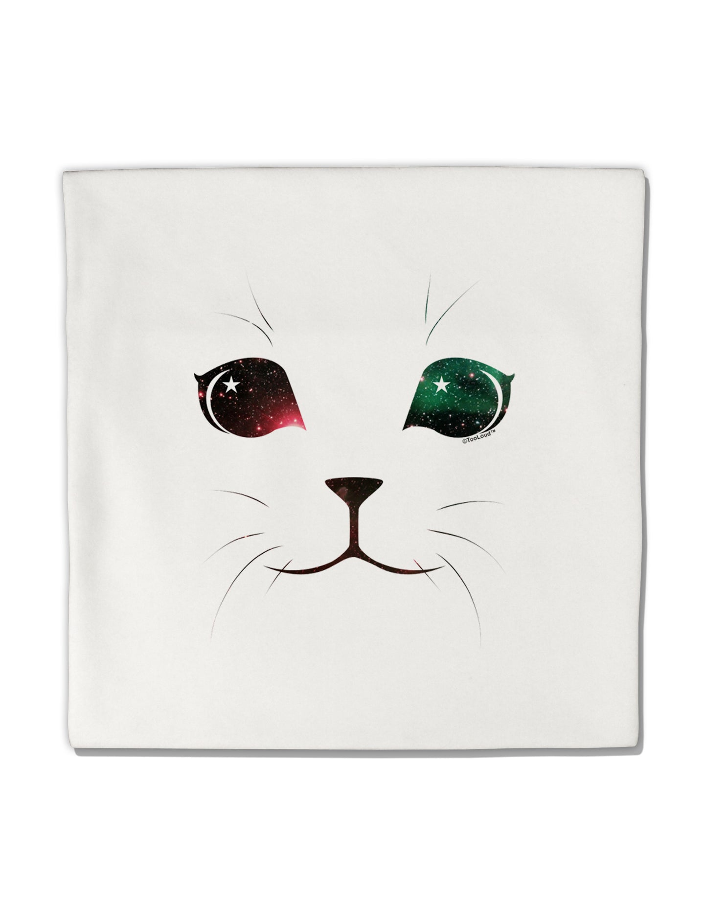 Adorable Space Cat Micro Fleece 14"x14" Pillow Sham by TooLoud-Pillow Sham-TooLoud-White-Davson Sales