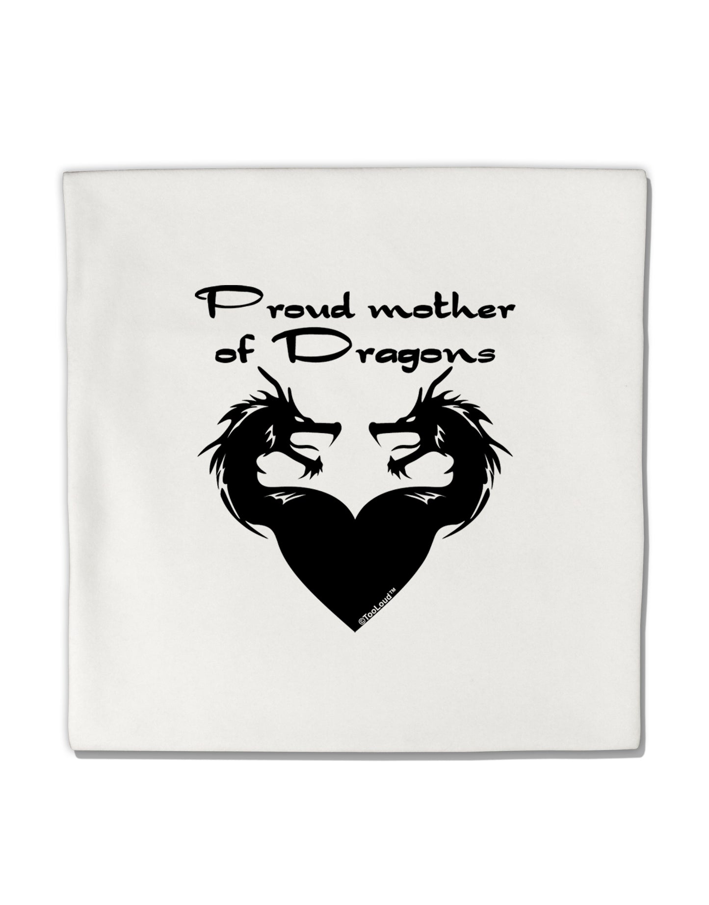 Proud Mother of Dragons Micro Fleece 14"x14" Pillow Sham by TooLoud-Pillow Sham-TooLoud-White-Davson Sales