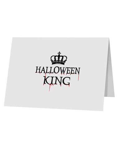 Halloween King 10 Pack of 5x7" Top Fold Blank Greeting Cards by TooLoud-Greeting Cards-TooLoud-White-Davson Sales