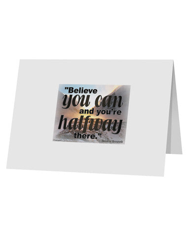 Believe You Can T Roosevelt 10 Pack of 5x7" Top Fold Blank Greeting Cards by TooLoud-Greeting Cards-TooLoud-White-Davson Sales