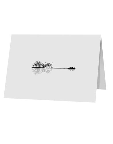 Nature's Harmony Guitar 10 Pack of 5x7" Top Fold Blank Greeting Cards by TooLoud-Posters, Prints, & Visual Artwork-TooLoud-White-Davson Sales