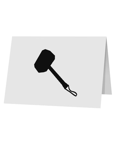 Thors Hammer Nordic Runes Lucky Odin Mjolnir Valhalla 10 Pack of 5x7" Top Fold Blank Greeting Cards by TooLoud-TooLoud-White-Davson Sales