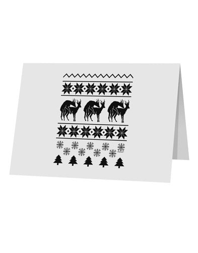 Humping Gay Reindeer 10 Pack of 5x7" Top Fold Blank Greeting Cards-Greeting Cards-TooLoud-White-Davson Sales