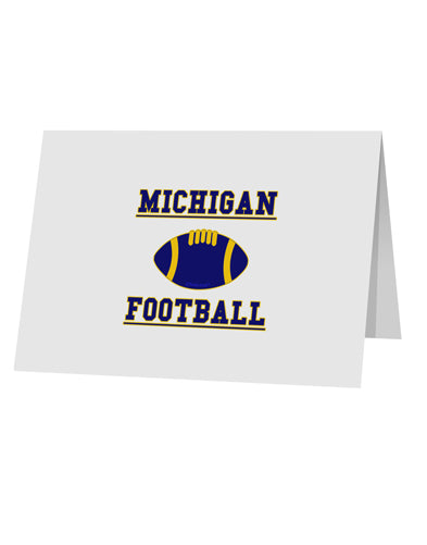 Michigan Football 10 Pack of 5x7" Top Fold Blank Greeting Cards by TooLoud-TooLoud-White-Davson Sales