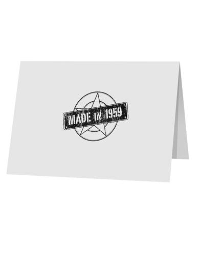 TooLoud 60th Birthday Gift Made in 1959 10 Pack of 5x7" Top Fold Blank Greeting Cards-Greeting Cards-TooLoud-Davson Sales
