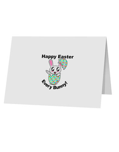 Happy Easter Every Bunny 10 Pack of 5x7" Top Fold Blank Greeting Cards by TooLoud-TooLoud-White-Davson Sales