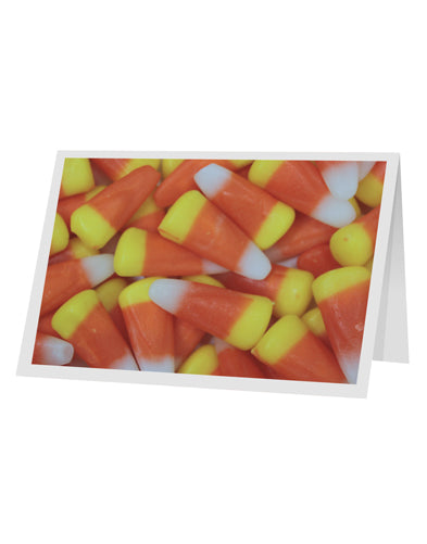 Candy Corn 10 Pack of 5x7" Top Fold Blank Greeting Cards by TooLoud-Greeting Cards-TooLoud-White-Davson Sales