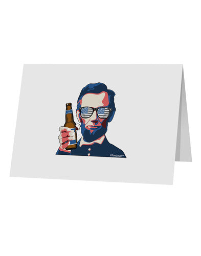 Abraham Drinkoln 10 Pack of 5x7" Top Fold Blank Greeting Cards-Greeting Cards-TooLoud-White-Davson Sales