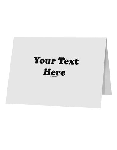 Enter Your Own Words Customized Text 10 Pack of 5x7" Top Fold Blank Greeting Cards-Greeting Cards-TooLoud-White-Davson Sales