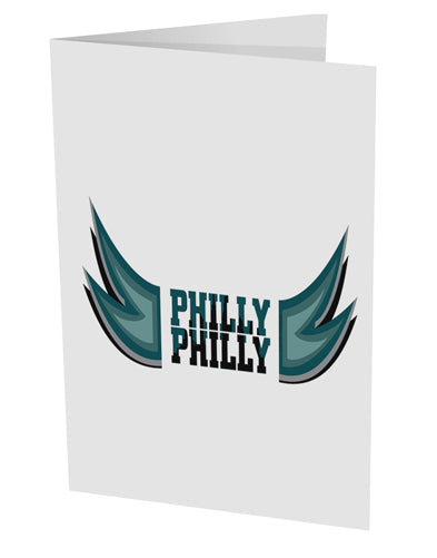Philly Philly Funny Beer Drinking 10 Pack of 5x7" Side Fold Blank Greeting Cards by TooLoud-TooLoud-White-Davson Sales
