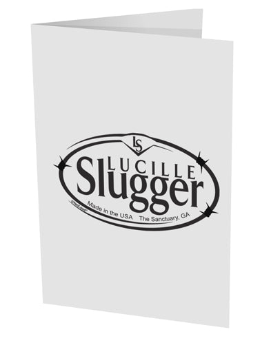 Lucille Slugger Logo 10 Pack of 5x7" Side Fold Blank Greeting Cards by TooLoud-Greeting Cards-TooLoud-White-Davson Sales