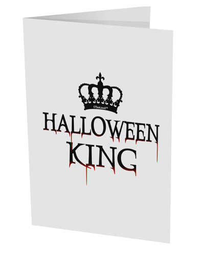 Halloween King 10 Pack of 5x7" Side Fold Blank Greeting Cards by TooLoud-Greeting Cards-TooLoud-White-Davson Sales