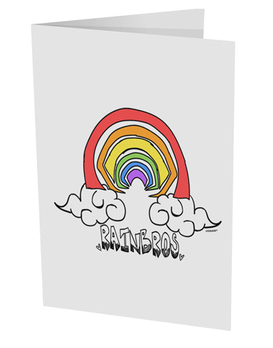 TooLoud RAINBROS 10 Pack of 5x7 Inch Side Fold Blank Greeting Cards-Greeting Cards-TooLoud-Davson Sales