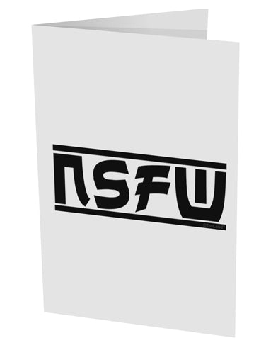 NSFW Not Safe For Work 10 Pack of 5x7" Side Fold Blank Greeting Cards by TooLoud-Greeting Cards-TooLoud-White-Davson Sales