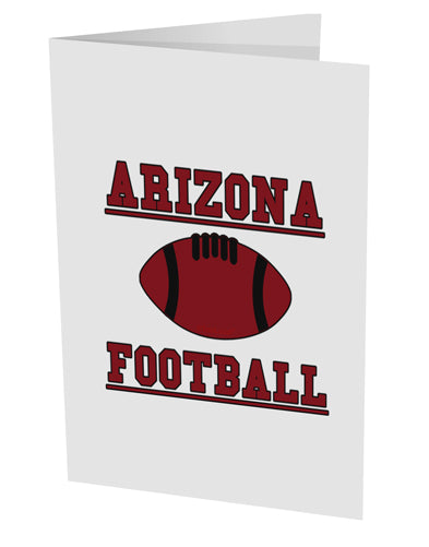 Arizona Football 10 Pack of 5x7" Side Fold Blank Greeting Cards by TooLoud-TooLoud-White-Davson Sales