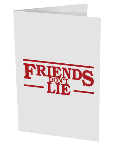 Friends Don't Lie 10 Pack of 5x7" Side Fold Blank Greeting Cards by TooLoud-Greeting Cards-TooLoud-White-Davson Sales