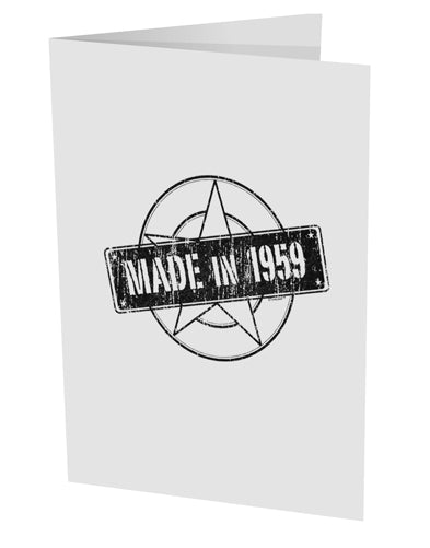 TooLoud 60th Birthday Gift Made in 1959 10 Pack of 5x7" Side Fold Blank Greeting Cards-Greeting Cards-TooLoud-Davson Sales