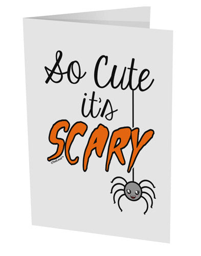 So Cute It's Scary 10 Pack of 5x7" Side Fold Blank Greeting Cards by TooLoud-Greeting Cards-TooLoud-White-Davson Sales