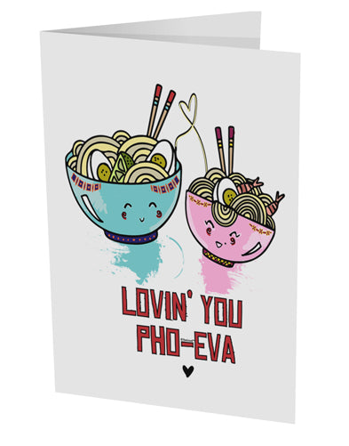 TooLoud Lovin you Pho Eva 10 Pack of 5x7 Inch Side Fold Blank Greeting Cards-Greeting Cards-TooLoud-Davson Sales