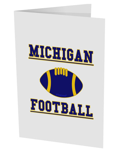 Michigan Football 10 Pack of 5x7" Side Fold Blank Greeting Cards by TooLoud-TooLoud-White-Davson Sales