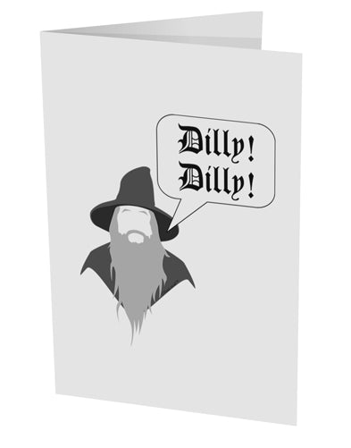 Wizard Dilly Dilly 10 Pack of 5x7" Side Fold Blank Greeting Cards by TooLoud-TooLoud-White-Davson Sales