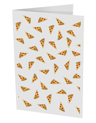 Pizza Slices AOP 10 Pack of 5x7" Side Fold Blank Greeting Cards-Greeting Cards-TooLoud-White-Davson Sales