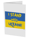 TooLoud I stand with Ukraine Flag 10 Pack of 5x7 Inch Side Fold Blank Greeting Cards-Greeting Cards-TooLoud-Davson Sales