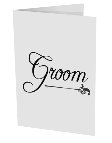 TooLoud Groom 10 Pack of 5x7 Inch Side Fold Blank Greeting Cards-Greeting Cards-TooLoud-Davson Sales
