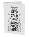TooLoud Keep Calm and Wash Your Hands 10 Pack of 5x7 Inch Side Fold Blank Greeting Cards-Greeting Cards-TooLoud-Davson Sales
