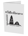 TooLoud Flatten the Curve Graph 10 Pack of 5x7 Inch Side Fold Blank Greeting Cards-Greeting Cards-TooLoud-Davson Sales