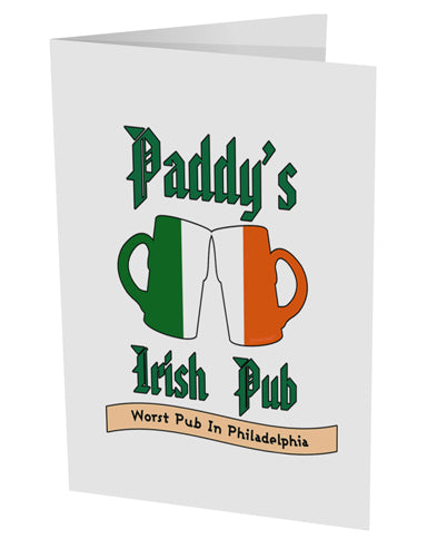 Paddy's Irish Pub 10 Pack of 5x7" Side Fold Blank Greeting Cards by TooLoud-Posters, Prints, & Visual Artwork-TooLoud-White-Davson Sales