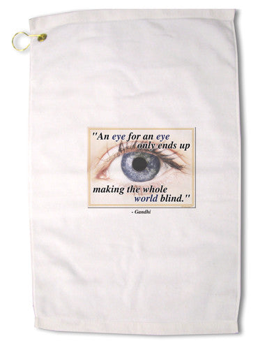 Eye For An Eye Gandhi Matte Poster Print Landscape - Choose Size by TooLoud-Poster Print-TooLoud-16x25"-Davson Sales