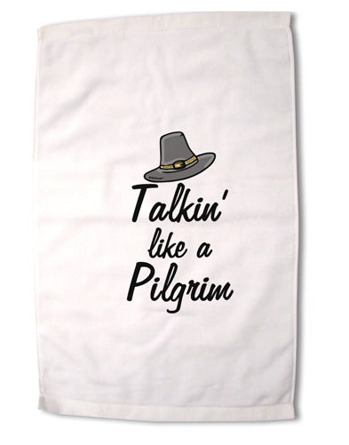 Talkin Like a Pilgrim Premium Cotton Sport Towel 16 x 22 Inch-Sport Towel-TooLoud-Davson Sales
