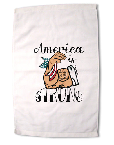 America is Strong We will Overcome This Premium Cotton Sport Towel 16 x 22 Inch-Sport Towel-TooLoud-Davson Sales