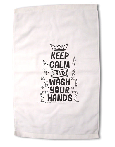 Keep Calm and Wash Your Hands Premium Cotton Sport Towel 16 x 22 Inch-Sport Towel-TooLoud-Davson Sales
