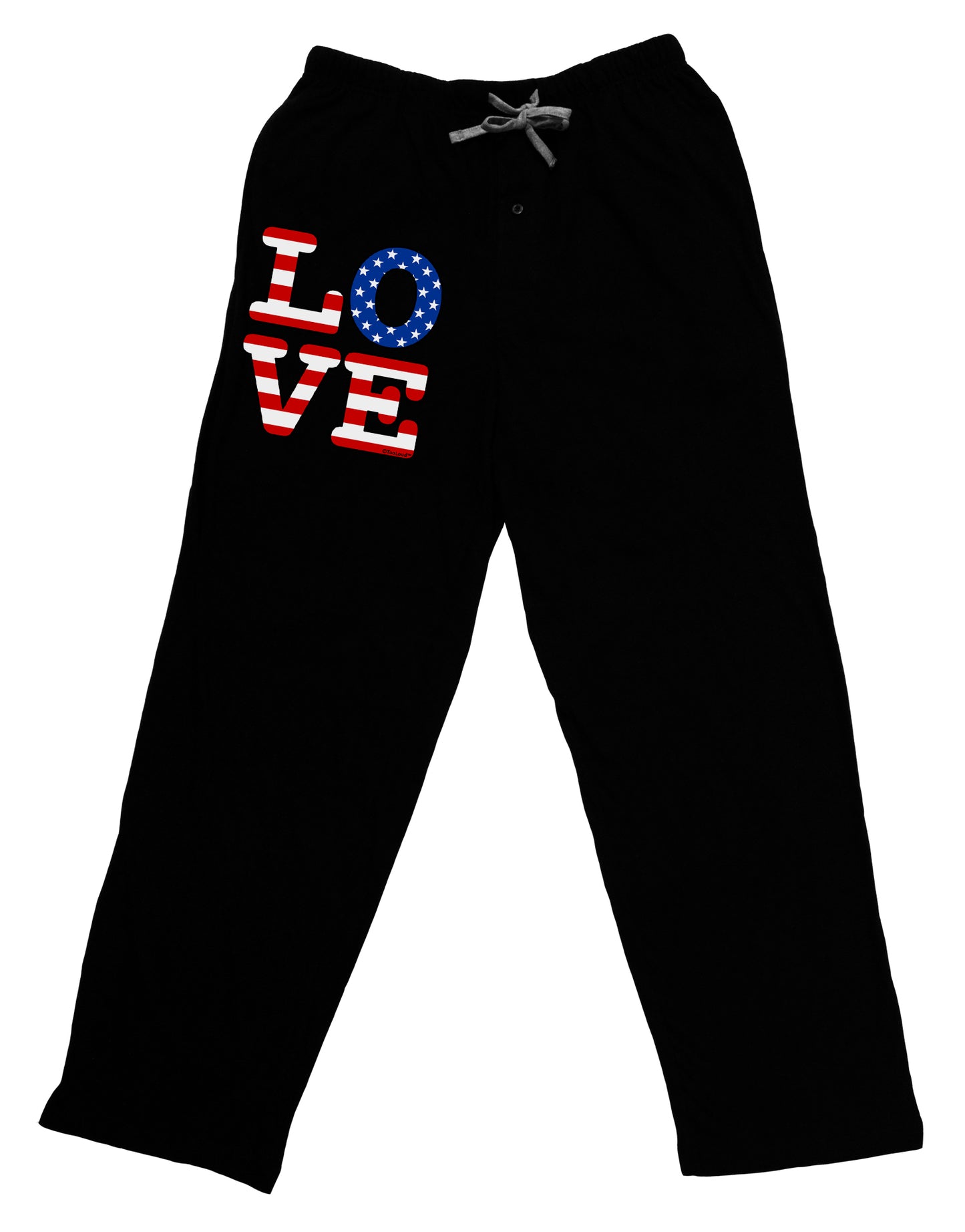 American Love Design Adult Lounge Shorts by TooLoud-Lounge Shorts-TooLoud-Black-Small-Davson Sales