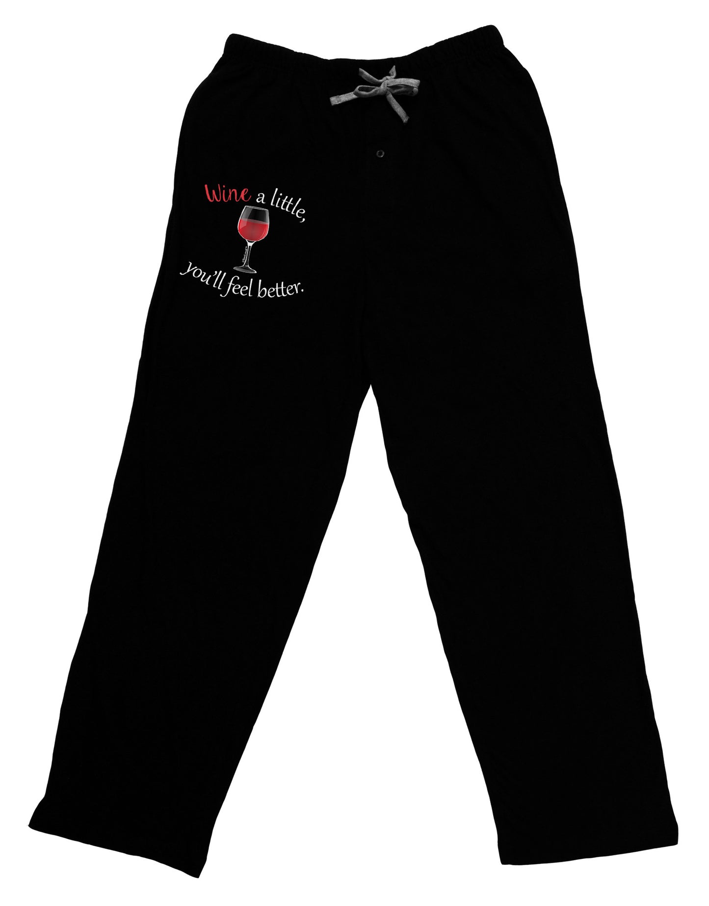 Wine a Little Adult Lounge Pants by TooLoud-Lounge Pants-TooLoud-Black-Small-Davson Sales