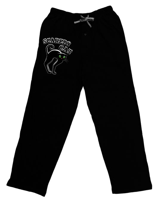 Cute Scaredy Cat Black Cat Halloween Adult Lounge Pants - Black by TooLoud-TooLoud-Black-Small-Davson Sales