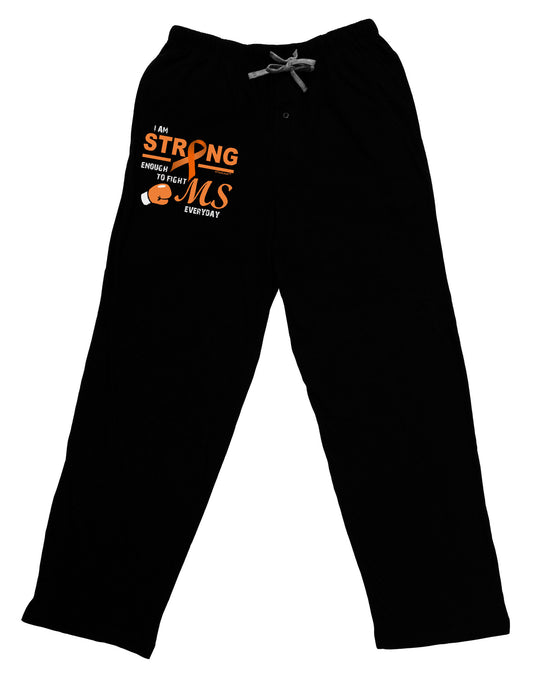 MS - I Am Strong Adult Lounge Pants-Lounge Pants-TooLoud-Black-Small-Davson Sales
