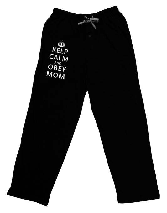 Keep Calm and Obey Mom Adult Lounge Pants-Lounge Pants-TooLoud-Black-Small-Davson Sales