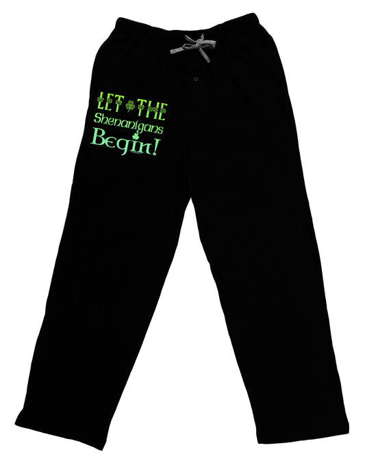 Let the Shenanigans Begin Adult Lounge Pants-Lounge Pants-TooLoud-Black-Small-Davson Sales